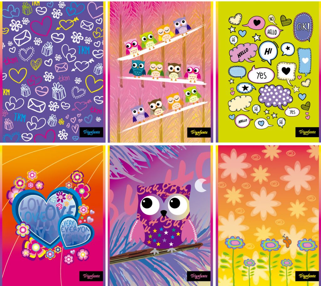 Diseño Editorial, arte de tapas para cuadernos